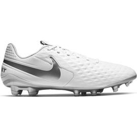 Nike Tiempo Legend 8 Academy FG / MG AT5292 100 scarpe da calcio bianca bianca