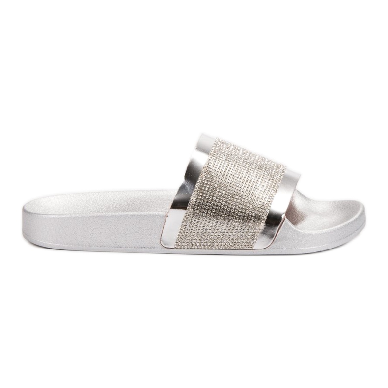 Erynn Ciabatte Con Cubic Zirconia grigio