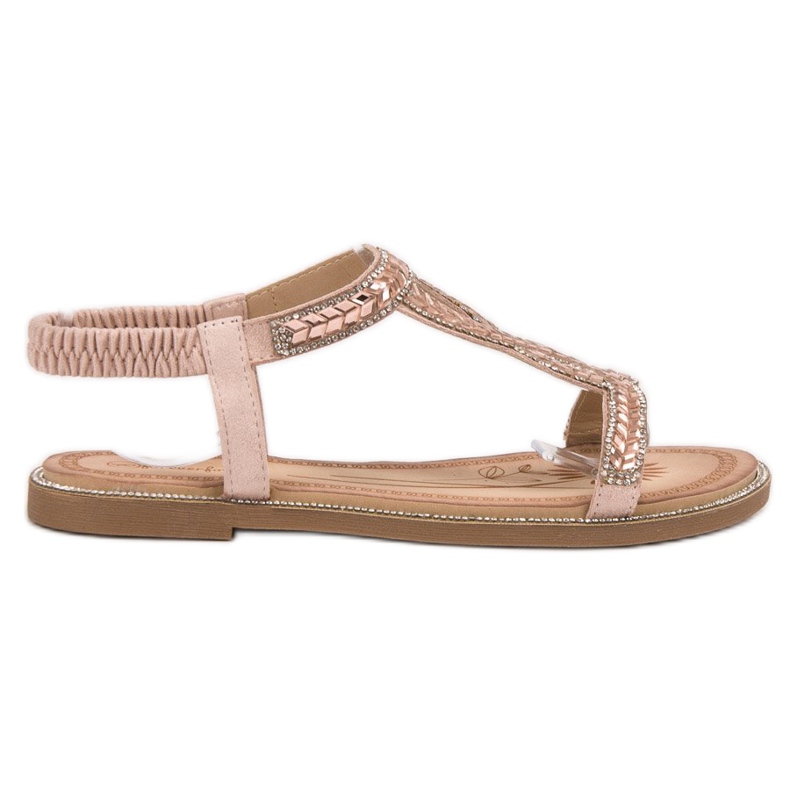 Forever Folie Sandali Slip-on Con Cristalli rosa