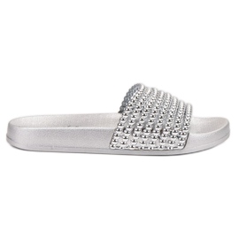 Bello Star Ciabatte in gomma da donna grigio