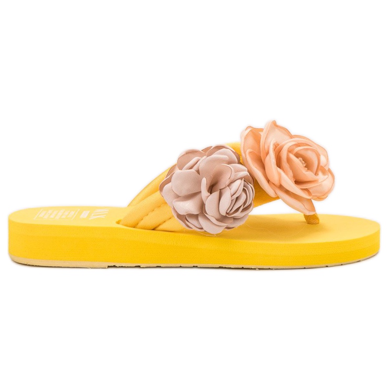 SHELOVET Infradito Leggere Con Fiori giallo