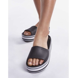 Crocs Piattaforma Cb Bld Color Slide 001 Nero