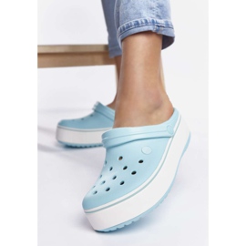 Crocs Crocband Platform Clog 4JE Ice Blue Ice Blue multicolore