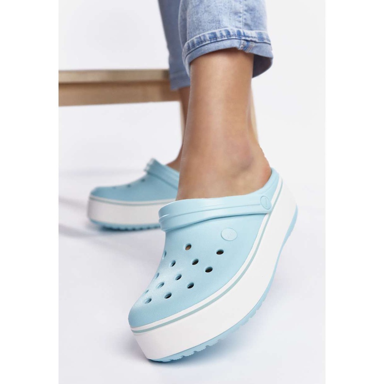 Crocs Crocband Platform Clog 4JE Ice Blue Ice Blue multicolore