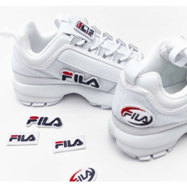 Fila Patch di Disruptor Ii Wmn 100 Bianco