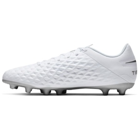 Scarpe da calcio Nike Tiempo Legend 8 Academy Club FG / MG M AT6107-100 bianco bianco