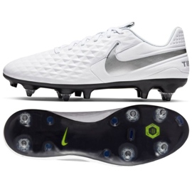 Scarpa da calcio Nike Tiempo Legend 8 Academy SG-Pro Anticlog Traction M AT6014-100 bianco bianco
