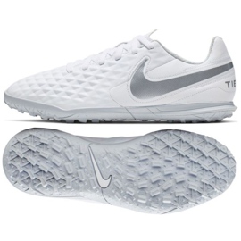 Scarpa da calcio Nike Tiempo Legend 8 Club Tf Jr AT5883-100 multicolore bianco