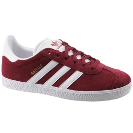 Adidas Gazelle Jr CQ2874 scarpe rosse bianco rosso
