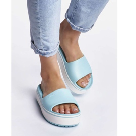 Crocs Piattaforma Crocband Slide 4JE Ice Blue Ice Blue