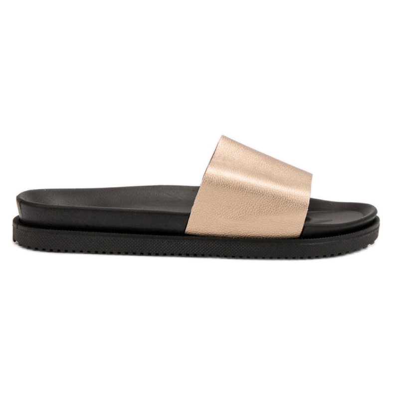 Clowse Pantofole da donna dorate d'oro