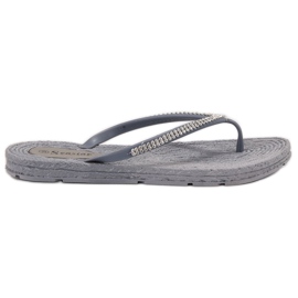 Seastar Infradito Con Cubic Zirconia grigio