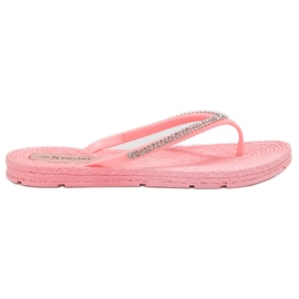 Seastar Infradito Con Cubic Zirconia rosa