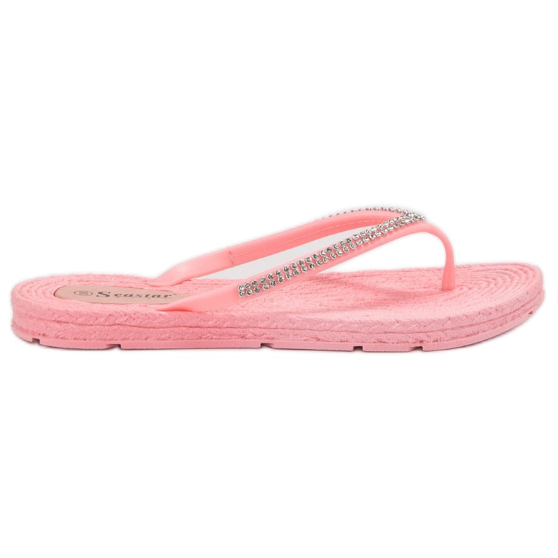 Seastar Infradito Con Cubic Zirconia rosa