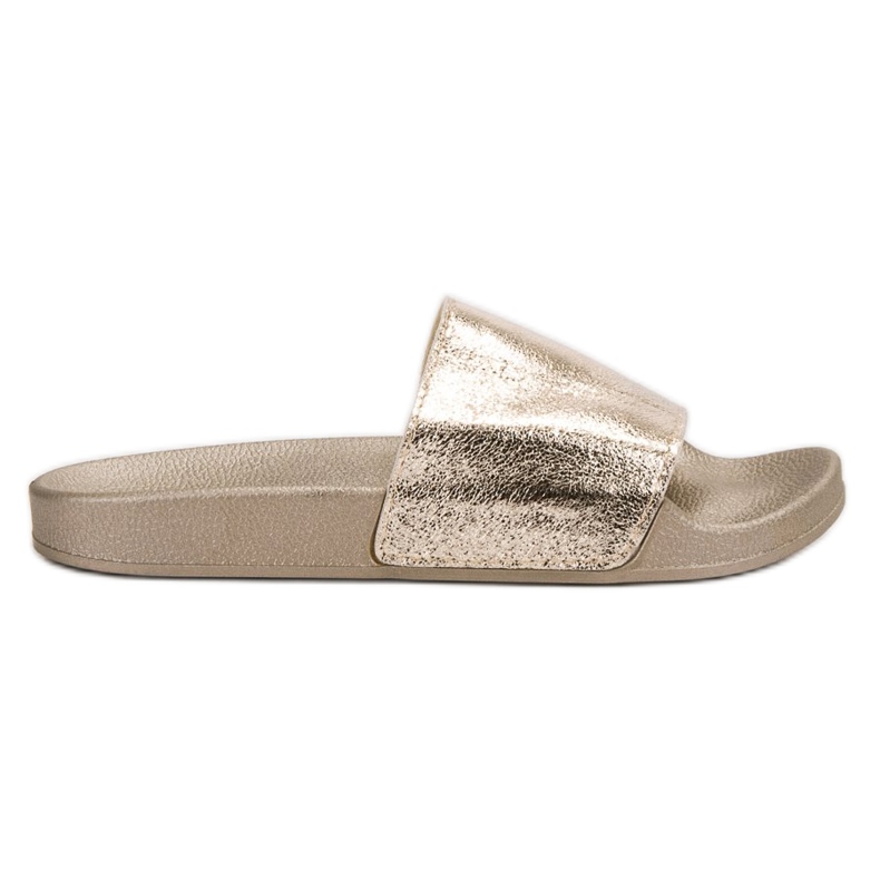 Small Swan Pantofole da donna casual d'oro