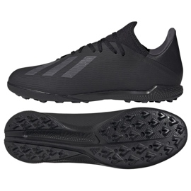 Scarpe da calcio Adidas X 19.3 Tf M F35373 nero nero