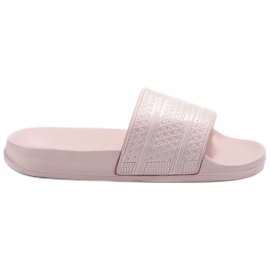 Vices Comode pantofole in schiuma rosa