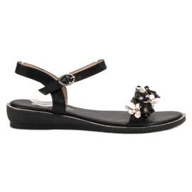 Forever Folie Sandali Con Fiori nero