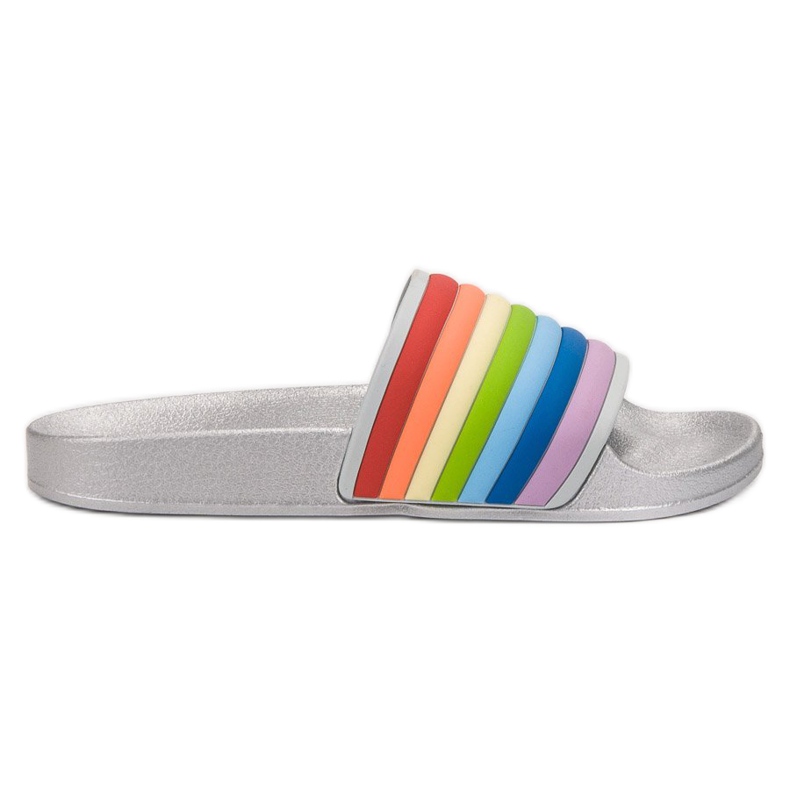 Sweet Shoes Infradito in gomma colorata grigio multicolore