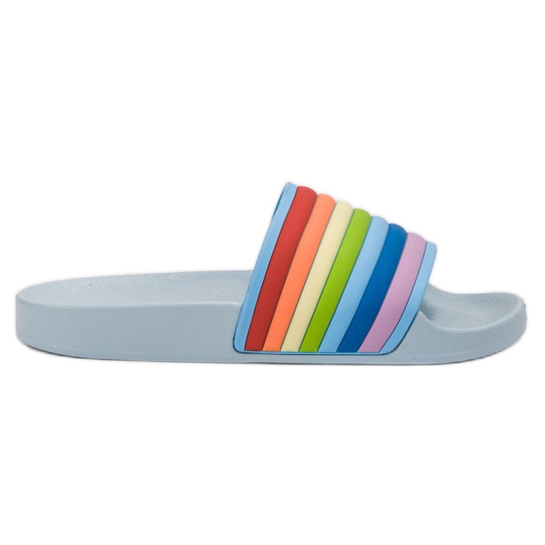 Sweet Shoes Infradito in gomma colorata blu multicolore