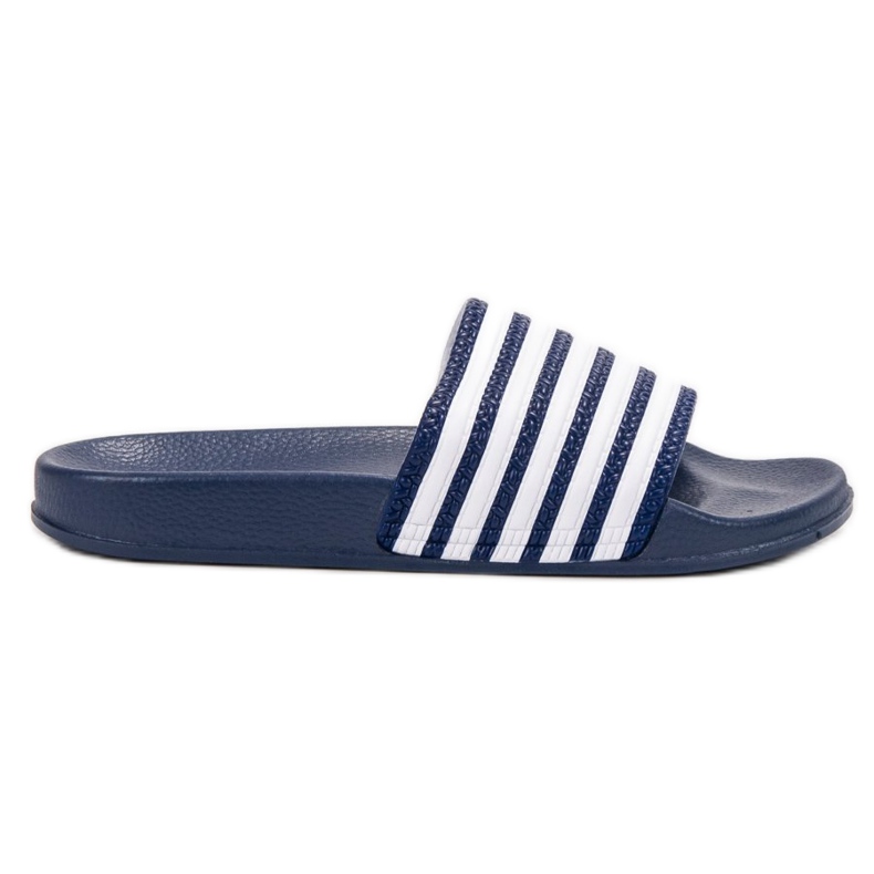 SHELOVET Pantofole sportive a righe blu