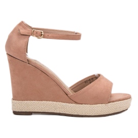 Seastar Sandali con zeppa rosa