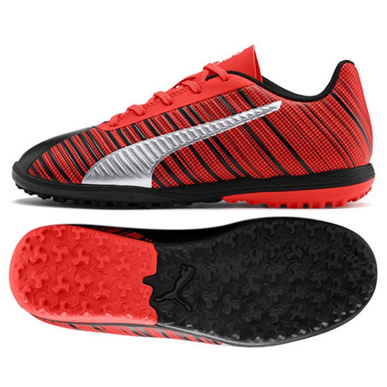 Scarpe da calcio Puma One 5.4 Tt Jr 105662 01 multicolore rosso