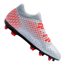 Scarpe da calcio Puma Future 4.4 Fg / Ag Jr 105696-01 multicolore grigio
