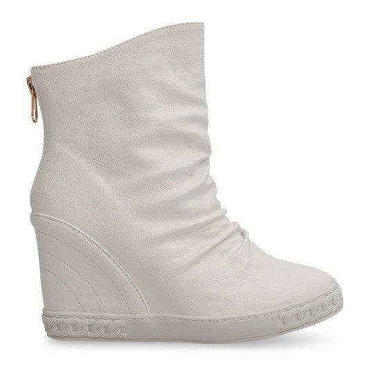 Sneakers Sneakers On Zeppa Stivali Ovye 397 Bianco bianca