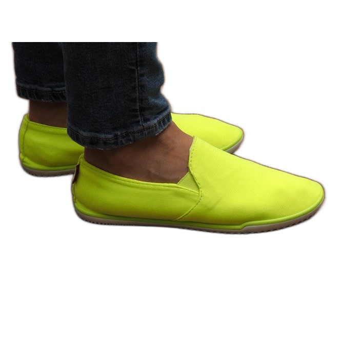 Sneakers Slip-On Gialle BL180 in Lycra giallo