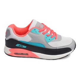 Sneakers sportive B306A-62 nero grigio multicolore