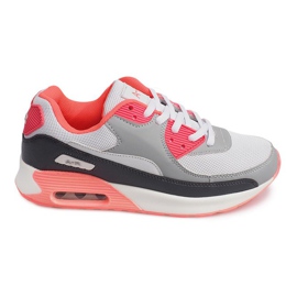 Sneakers sportive B306A-38 Bianco nero grigio multicolore