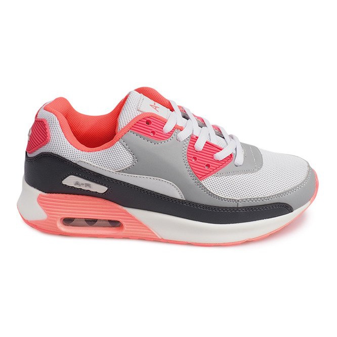 Sneakers sportive B306A-38 Bianco nero grigio multicolore