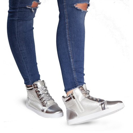 Sneakers Sneakers Alte R17 Argento grigio