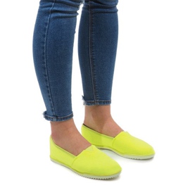 Sneakers Slip-On Gialle PT7205 in Lycra giallo