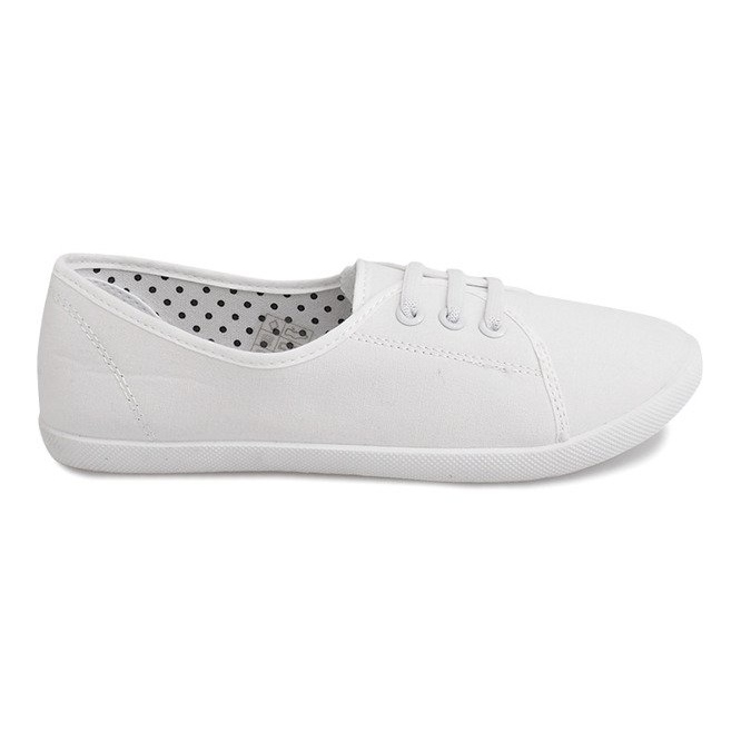 Sneakers allacciate Slip On BE43 Bianco bianca