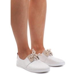 Sneakers stringate argento VT80-3 grigio