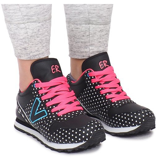 Sneakers sportive B1573-1 Nere nero multicolore