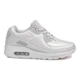Sneakers sportive argento grigio