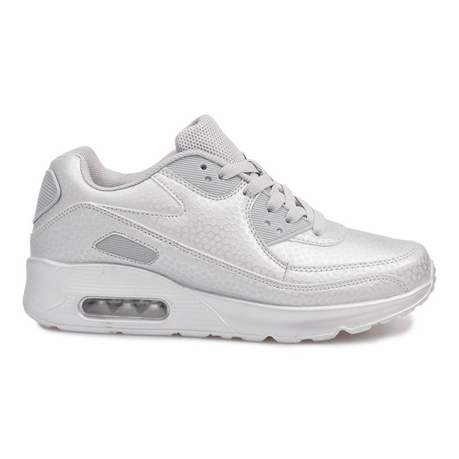Sneakers sportive argento grigio