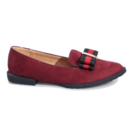 Scarpine rosse slip-on con fiocco Rossa rosso