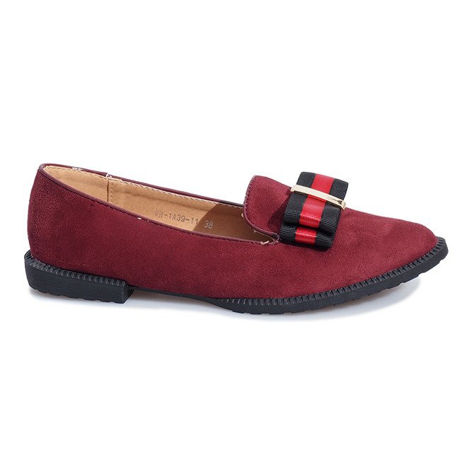 Scarpine rosse slip-on con fiocco Rossa rosso