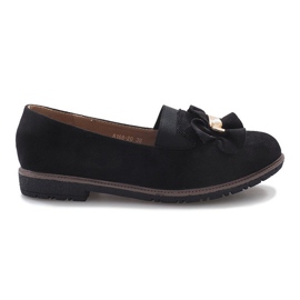 Scarpe slip-on nere con fiocco Pearl Inside nero