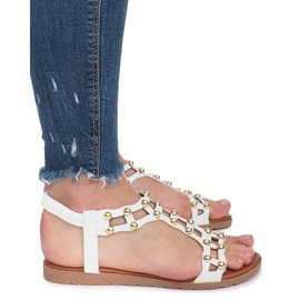 Sandali piatti bianchi estivi bianco