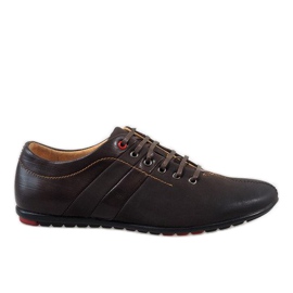 Scarpe da uomo marroni WF931-3 marrone