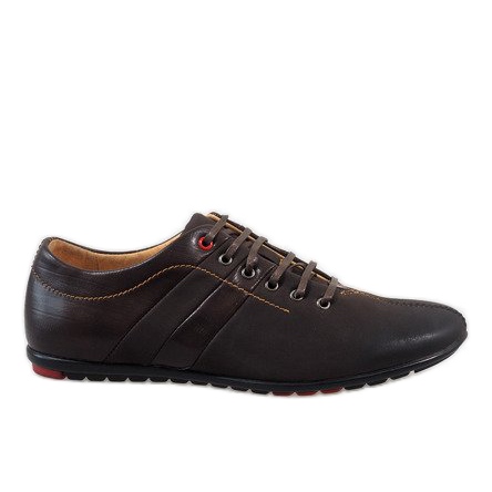Scarpe da uomo marroni WF931-3 marrone