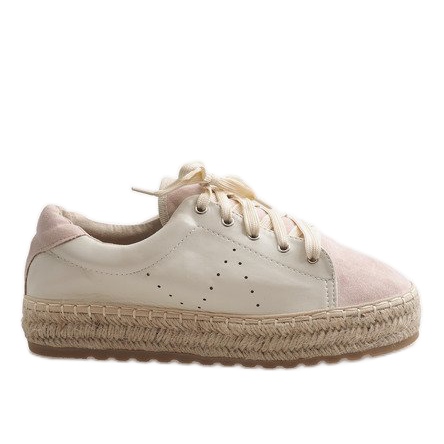 Espadrillas allacciate rosa LX-07