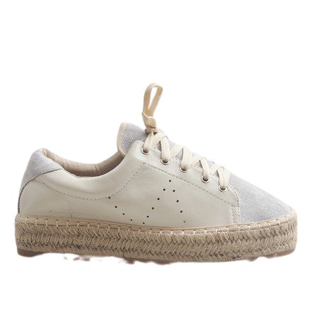 Espadrillas allacciate grigie LX-07 grigio