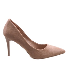 Stiletti classici in camoscio rosa 100-828ES-1
