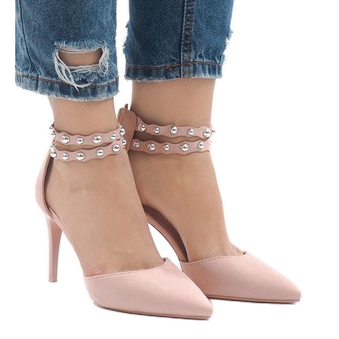 Sandali rosa con tacco alto B-51
